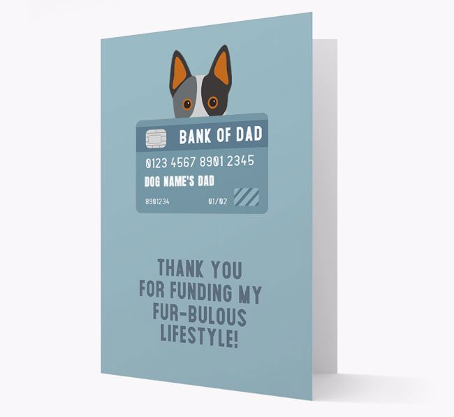 'Bank of Dad' - Personalised {breedFullName} Card